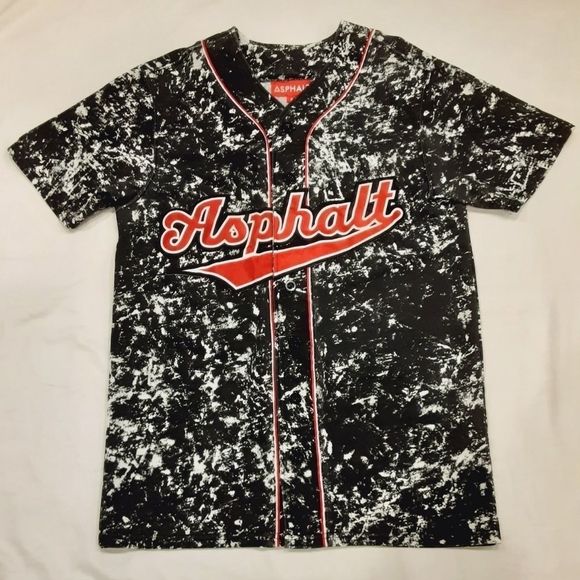 💯🔥Asphalt Baseball Jersey🔥💯 - Picture 1 of 8